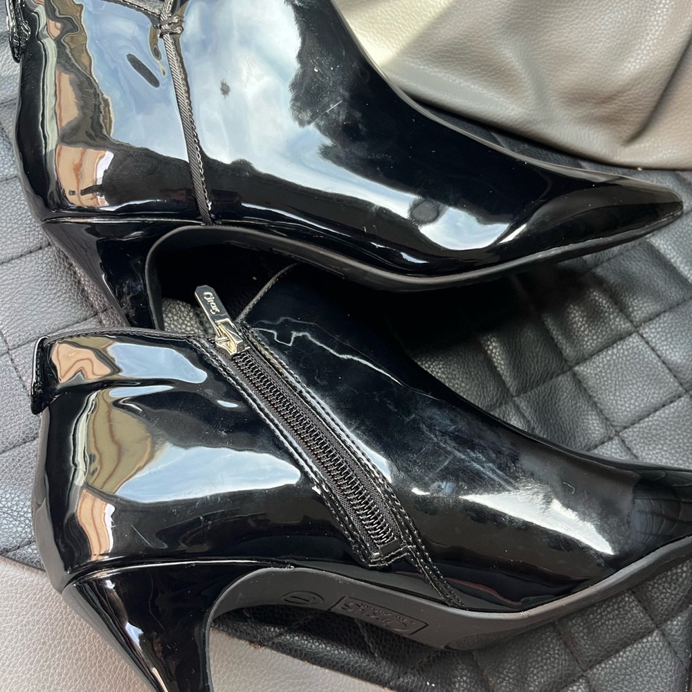 Circus by Sam Edelman Shiny Black Ankle Booties - Picture 2 of 13